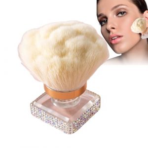 Blush Brush - Brosse &agrave; poussi&egrave;re faciale l&acirc;che, brosse en poudre | brosse &agrave; poudre de manucure, brosse &agrave; ongles de p&eacute;dicure, brosse pour le nettoyage des ongles, outil (qihongHaostore, neuf)