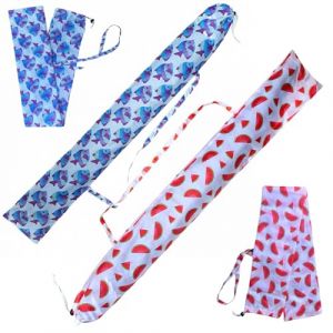 X2 Housse de parasol de plage avec poignée résistante. Housse pour parasol de plage avec poignée bleue. Complément ou accessoire de rechange pour parasols de plage. (FreemanMarket, neuf)
