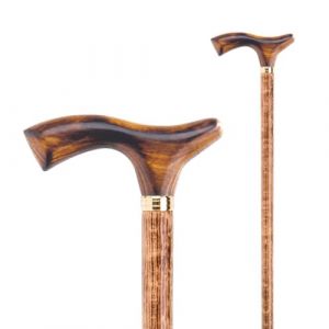 Flexor - B&acirc;ton de Marche en Bois de H&ecirc;tre | Canne &agrave; Poign&eacute;e Ergonomique | Aide &agrave; la Mobilit&eacute; | Embout 20 mm | &Eacute;l&eacute;gant et Durable, Tons de Bois Naturel (Flexor, neuf)