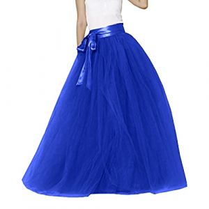 Jupe Longue Tulle Femme Vintage Deguisement Tutu de Danse Bouffante Adulte Jupon Long Mariage Princesse Ballet Classique (NiceYear, neuf)