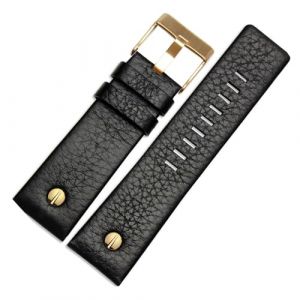 LUGEMA Bracelet de montre en cuir véritable 22 24 26 27 28 30 mm Litchi Grain compatible avec Diesel DZ4316 DZ7395 DZ7305 Bracelet de montre, 30mm, Agate (SOGYECS, neuf)