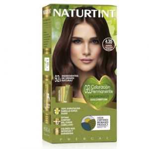 Naturtint Biobased, coloration sans ammoniac, 4,35 brun capucin intense, 100% clôture de cheveux gris, ingrédients végétaux, couleur naturelle et durable (LABORATORIOS PHERGAL, S.A., neuf)