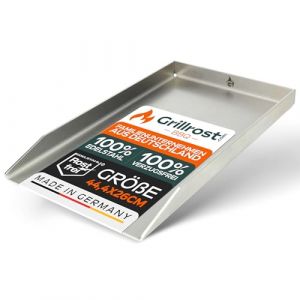 Grillrost.com Das Original Plaque de Cuisson en Acier Inoxydable | Plancha 44,3x26cm - Convient pour Weber Spirit | 4mm Massif (Grillrostcom, neuf)