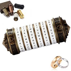 Da Vinci Code Mini Cryptex idee Cadeau St Saint Valentin Homme Femme Maman Original Locks Cadeaux de Mariage idee Rigolo Secret Personnalisé Cadeau Noel Couple Copine Maman Papa (NEWUPZSI Official-FR, neuf)