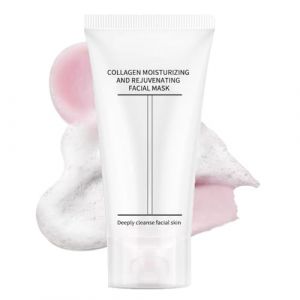 Collagen Mask To Foam Cleanser, Face Wash for Women, 2-en-1 Pore Mask and Hydrating Foaming Facial Cleanser,Bio-Collagen Real Deep Mask,Korean Face Wash, for Sensitive Skin, Oily Skin (9suYzi, neuf)
