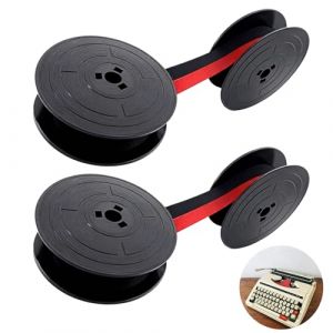 2 Pi&egrave;ces Rubans en Nylon GR4 pour Machine &Agrave; &Eacute;crire, Ruban Machine a Ecrire Universel, Ruban de Machine &agrave; &Eacute;crire Double Paquet, Compatibles avec la Plupart des Mod&egrave;les, Impression Claire (Noir Rouge) (XianQiYa, neuf)