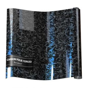 Sensylectra Film de Carbone Forg&eacute;,150x30cm Covering Voiture Forg&eacute;,Autocollant pour Voiture,Film Covering Carbone en Vinyle (Noir et Bleu Gradient) (Sensylectra Store, neuf)