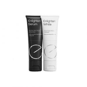 Enlighten White Duo Care - Dentifrice Blanchissant et Kit Dentifrice Réparateur pour Dents Sensibles - Elimination des Taches et Réparation Avancée de l'Émail - Pack de 6 unités (Enlighten smiles, neuf)
