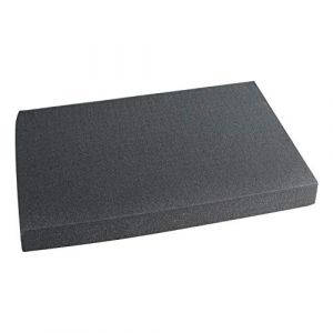 HMF 1456-60 Mousse prédécoupée 345 x 550 mm Taille double Pour mallette et jeu de figurines Hauteur 60 mm. (hmf_shop, neuf)