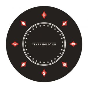 Fiita Texas Holdem Tapis de Poker Rond Portable 60/80/100/120/140 cm Tapis de Poker décoratif Impression pour 8 Joueurs Tapis de Jeu avec Sac de Transport pour Jouer aux Cartes Tissu de Poker (Saiyu, neuf)