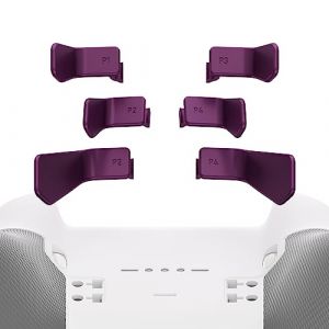 eXtremeRate 6 pcs Palettes Violet M&eacute;talliques pour Xbox One Elite/Elite Seies 2/Elite 2 Core Manette, Swift Palettes pour Xbox One Elite/Elite Seies 2 Manette (Easequote-Store, neuf)