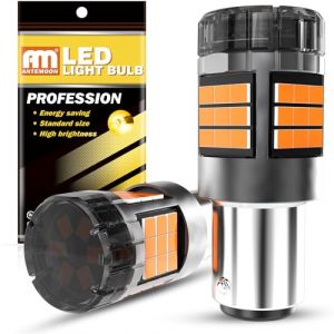 ANTEMOON P21/5W 1157 BAY15D Ampoules LED Canbus Sans Erreur Super Lumineuses 5000LM 12V 24V Jaune Ambré 1016 2057 2357 pour Voiture Feu de Recul Stationnement Arrière Freinage Clignotant, 2 Pièces (Antemoon, neuf)