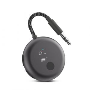 Avantree SoundJet R1 – Adaptateur Avion Bluetooth pour Écouteurs & AirPods pour Voyages, aptX Adaptive, Batterie de 20h, Transmetteur Audio sans Fil avec Puce Qualcomm - Noir Métallique (AvantreeDirect, neuf)