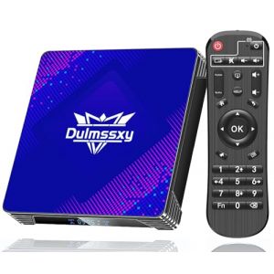 Android TV Box 13.0,Dulmssxy Smart TV Box 4K/6K/8K 2Go RAM 16Go ROM,Android Box WiFi 6 with RK3528 Quad-Core 64bit 3D 2.4G/5G WiFi 10/100M Ethernet BT5.0 USB 3.0 DLNA H.265 (PNN Tech, neuf)
