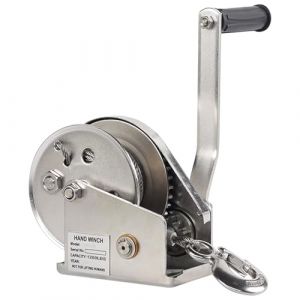 YAOYAOO Treuil Manuel pour Remorque de Bateau, 1200lbs Acier Inoxydable Treuil Manuel &agrave; Corde, Treuil Manuel avec Frein Automatique, Treuil Manuel &agrave; Manivelle pour Traction (TianTian Liu88, neuf)