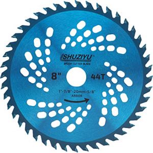 LSHUZIYU, 205mm-44T Arbre 25.4mm, Avec Adaptateur de Rondelle de 22.23-20-15.88mm, Lame de D&eacute;broussailleuse (HAIWANGE, neuf)