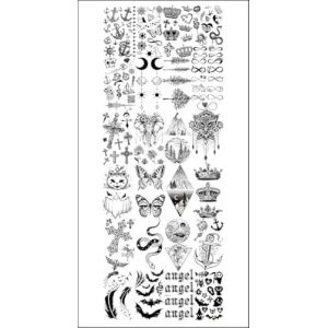 Kit Faux Tatouages Temporaires Ephémères Sexy Adultes Coquin HotWife Libertin Tattoo Homme Femme Tatoo Sexe Hot Charme et Séduction (Innova-store, neuf)