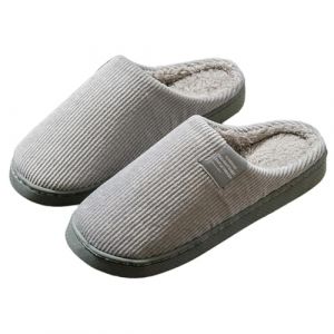 G&eacute;n&eacute;rique Slippers Femme Summer Cuir ete Winter Plastic Chaussons Homme Confortable Fille Garcon, Chaussons Femme Ete Confortables Fermer &Eacute;t&eacute; - Antid&eacute;rapant Grau 38-39 (CHAODIANG, neuf)