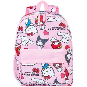 Hello Kitty Sac à Dos Fille Ado Sac Kuromi My Melody Kawaii Cartable Fille Primaire Ecole Collège Voyage Sport Impression Intégrale Anime Idée Cadeau (Get Trend., neuf)