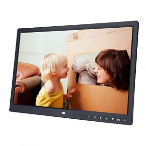 VBESTLIFE Cadres Photo num&eacute;riques, Cadre num&eacute;rique 15 Pouces &eacute;cran Tactile Large pour Photos et vid&eacute;os 1280 * 800 HD et Multi Fonctions Lecteur de Musique et vid&eacute;o, r&eacute;veil, Calendrier etc(Noir) (Poover-eu, neuf)