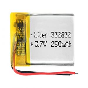 Batterie 332832 LiPo 3.7V 250mAh 0.925Wh 1S 5C Liter Energy Battery pour l'&eacute;lectronique Rechargeable T&eacute;l&eacute;phone Portable Smartwatch GPS - Ne Convient Pas &agrave; la Radiocommande 34x28x4mm (250mAh|332832) (theStock&reg;, neuf)