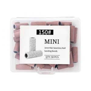 Lot de 50 petites bandes abrasives pour ponceuses &agrave; ongles - Lot de 50 bandes abrasives pour limes &agrave; ongles &eacute;lectriques, pour les d&eacute;placements, les f&ecirc;tes, la maison, l'&eacute;cole et comme cadeau (Snugglesprout, neuf)