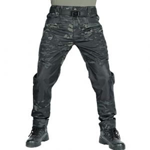Deedlite Apexcargo Pantalon Tactique Moto Multipoche, Pantalon Apex Cargo Moto, Treillis Militaire Randonnée Chasse, Apex Cargo GID de Travail Homme Chantier (Camouflage Foncé,XXL) (NJHEMAI, neuf)