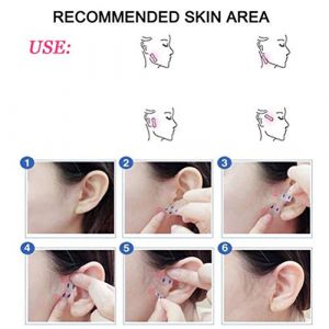 Pongnas Face Lift V Line Autocollants Maquillage Face Chin d'ouvrage Fin Couges M&eacute;dicales Invisibles pour Minceur et Raffermissement (Couleur assortie) (Beiyizhu, neuf)