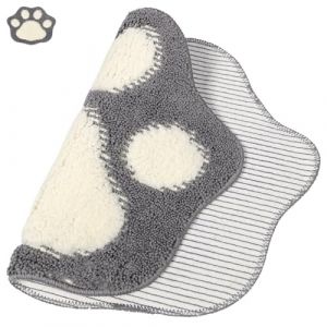 CALLARON Tapis de Bain Antidérapant Tapis Absorbant à Motif Patte de Chat pour Salle de Bain et Cuisine Doux et Pratique Sécurisé Maison (Raindrops On Roof, neuf)