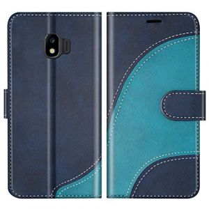 BoxTii Coque pour Galaxy J2 Pro 2018, Portefeuille Etui en Cuir PU, Magn&eacute;tique Protection Housse Coque pour Samsung Galaxy J2 Pro 2018, Bleu (BoxTii, neuf)