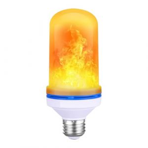 Fogukier Ampoule &Agrave; Flamme LED - Ampoules &Agrave; Effet De Flamme 4 Modes D'&eacute;clairage, Lumi&egrave;re Ext&eacute;rieure LED 3W E26/E27/B22 Lampe &Agrave; Flammes Pour No&euml;l Halloween Party Dancing Garden &Eacute;clairage D&eacute;coratif (yuncanmaoyi, neuf)