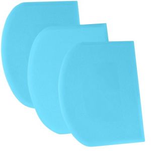 SURDOCA Corne Patisserie Coupe Pate Pain - 3P 5.9x4.3'' Antidérapante Plastique sans BPA Bord et Coin Tranchants Souple Racloir Coupe Pate Patisserie - Accessoires de Décoration Outils de Modelage (Asinta-IT, neuf)