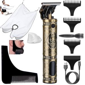 Tondeuse Cheveux Hommes, Tondeuse Barbe Homme Professionel, Rasoir Electriques Hommes &Eacute;cran LED, Sans Fil Brostyle Tondeuse Precision Rechargeable, Silencieuse pour les Enfant et la Famille (R-CUT, neuf)