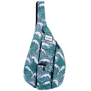 HAWEE Sport Sac de Poitrine Voyage Sling Sac &agrave; Bandouli&egrave;re Crossbody Sac &agrave; Dos de Multifonction Casual for Hommes Femmes Adolescentes Travail Etude Escalade Randonn&eacute;e Courir, Licorne Blanche Rose, L (HAWEEDEAL, neuf)