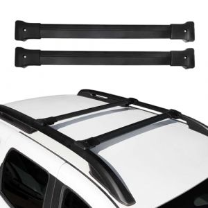 Barres de Toit transversales Compatible avec Dacia Duster 2013-2018 en Aluminium Noir (omacfrance, neuf)