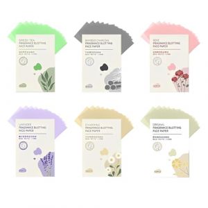 AYVRUOP 600 Pièces Papier Matifiante Visage de Papier Buvard pour le Visage,Papier Buvard Pour les Soins de la Peau Grasse,Papier Absorbant Sebum Visage,Travel Essentials(B) (AYVRUOP, neuf)