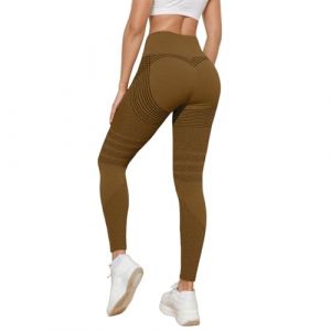Leonie & Co Legging 3D Anti Cellulite Femme Leonie and Co Legging Anti Cellulite &agrave; Compression Minceur Taille Haute sans Couture Push-Up Opaque Yoga Fitness Pantalon Sport 2025 (TOPEREUR, neuf)