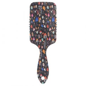 Peigne à coussin à cheveux colorés en forme de champignons noirs, peigne antistatique, peigne pour cheveux sains, brosse à coussin d'air à long manche (AYXXKJ, neuf)