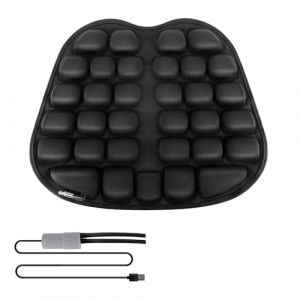 Roadtime Coussin de siège gonflable pour fauteuil roulant, 42 x 34 cm, coussin de siège avec pompe à air, soulagement de la douleur du coccyx sciatique, pour fauteuil roulant, voiture, chaise de (wzxeugo, neuf)