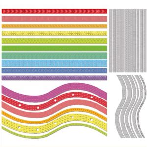 GLOBLELAND Matrices de D&eacute;coupe de Bordure en Dentelle &agrave; Coudre Base en M&eacute;tal Superpos&eacute;e Gabarit de D&eacute;coupe de Bordure en Dentelle Matrices de D&eacute;coupe de Papier pour le Scrapbooking (GLOBLELAND FR, neuf)
