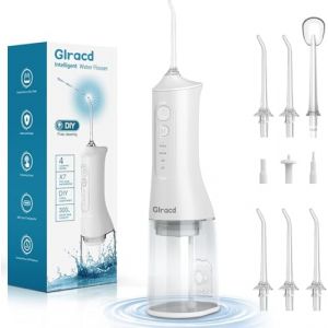 Hydropulseur Jet Dentaire Portable, Water Flosser aver Modes DIY, 300ML &Eacute;tanch&eacute;it&eacute; IPX7 Hydropulseur Dentaire, Rechargeable Oral Irrigator le Nettoyage Buccal et L'entretien Des Appareils Dentaires (DD Capital GmbH, neuf)