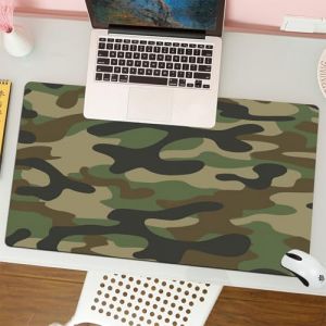 QRFASFZO Tapis de Souris Gaming - 30x80 cm - Tapis de Souris Esports - Ne Glisse jamais - Couverture compl&egrave;te du Bureau - Motif de Camouflage Militaire Traditionnel, m&eacute;lange Classique de Formes Class (liangruilanmaoyi, neuf)