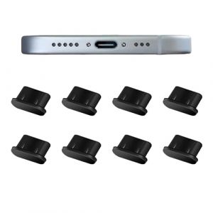 LIANRISES 8 Pièces Bouchon Anti Poussiere USB C Bouchon USB C en Silicone Bouchon USB C Anti Poussiere De Type C Cache USB C pour iPhone 15/16 pour Samsung Huawei Xiaomi Oppo Smartphones et Tablettes (LIANRISES, neuf)