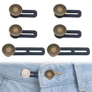 Huybaa 6PCS Extenseur de Taille pour Pantalons, Rallonge Bouton Pantalon &Eacute;lastique, Bouton Jean Ajustable - Kit d'Extension de Ceinture pour Hommes et Femmes (Elysian Ventures Korlatolt Felelossegu Tarsasag, neuf)