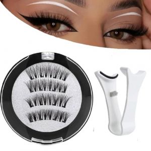 Cils magnétiques, cils magnétiques réutilisables, faux cils magnétiques 3D, cils magnétiques aspect naturel, kit de cils magnétiques à forte tenue (guangzhouliuqiyongshangmaoyouxiangongsi, neuf)