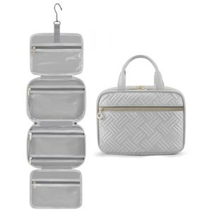 LOVEVOOK Trousse de Toilette Femme Voyage, Grande Capacit&eacute; Trousses de Toilette &agrave; Suspendre Vanity Maquillage, Imperm&eacute;able Trousse de Toilette Voyage Accessoires Sac Cosm&eacute;tique Organisateur (TRIPOD EUR, neuf)