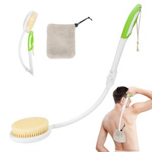 Brosse Dos Douche, Brosse pour le dos Douche, 60cm Brosse dos Douche Long Manche, Brosse pour le Dos, Brosse Douche dos Amovible Pour Personnes âgées, Hommes et Femmes (CYHQ-EU, neuf)