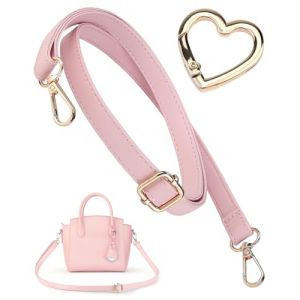 MYGLOAR Bandouli&egrave;res de sac et porte-cl&eacute;s dor&eacute;s, bandouli&egrave;res en cuir v&eacute;ritable pour femmes, bretelles r&eacute;glables au dos, bandouli&egrave;res de sac pour portefeuille, sac &agrave; main (dor&eacute;) (GAO JIA  DE  DIAN, neuf)