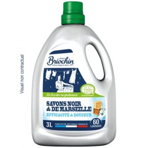 Jacques Briochin - Lessive concentrée savon noir et savon de Marseille Ecocert - 3L (ENVOI RAPIDE 24h/48h, neuf)