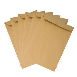 Emerson 250x pochette d'exp&eacute;dition DIN C4 marron 229 x 324 mm 90g grandes enveloppes sans fen&ecirc;tre rabat droit enveloppes autocollantes maxi lettre A4 enveloppes grandes enveloppes lettre (EMERSON SHOP, neuf)